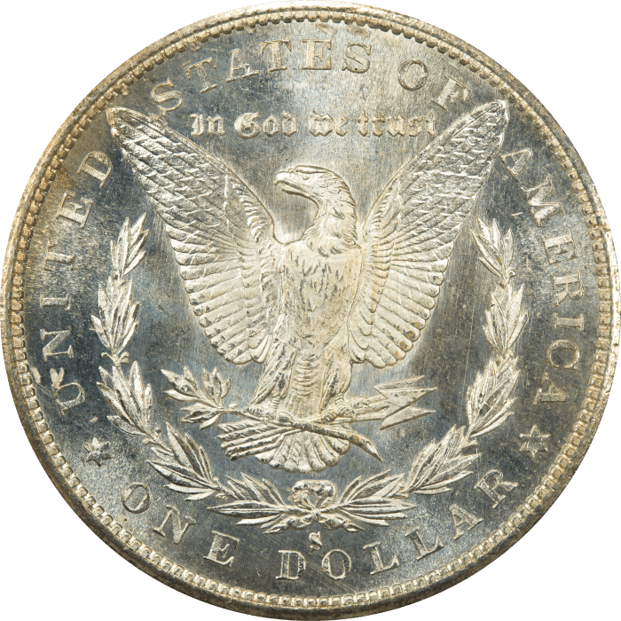 1880-S Morgan Dollar ($1) Rattler REVERSE Image