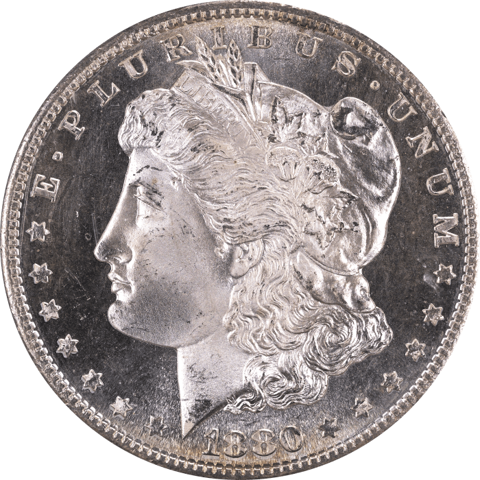 1880-S Morgan Dollar ($1) Rattler Obverse Image