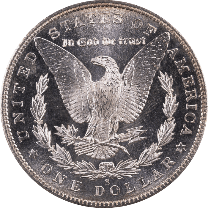 1880-S Morgan Dollar ($1) Rattler Reverse Image