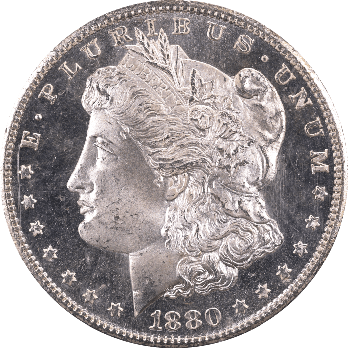 1880-S Morgan Dollar ($1) Rattler Obverse Image
