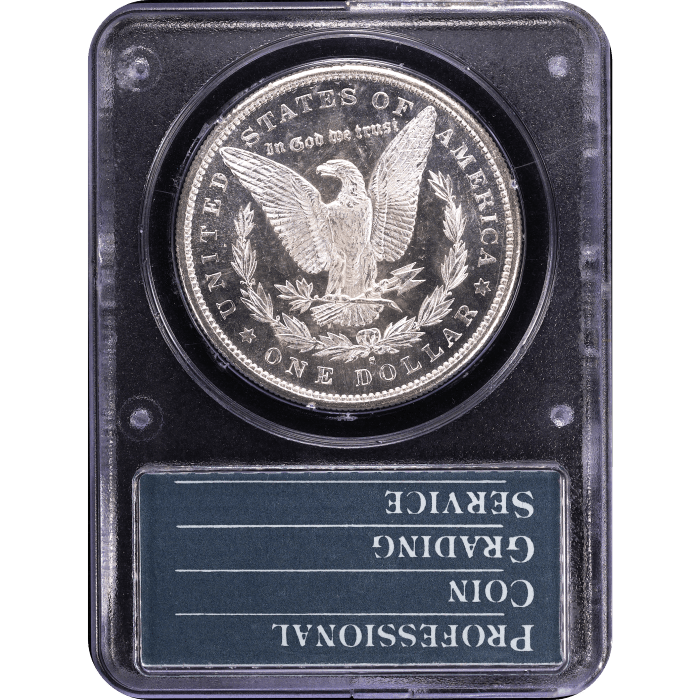 1880-S Morgan Dollar ($1) Rattler Reverse Slab Image