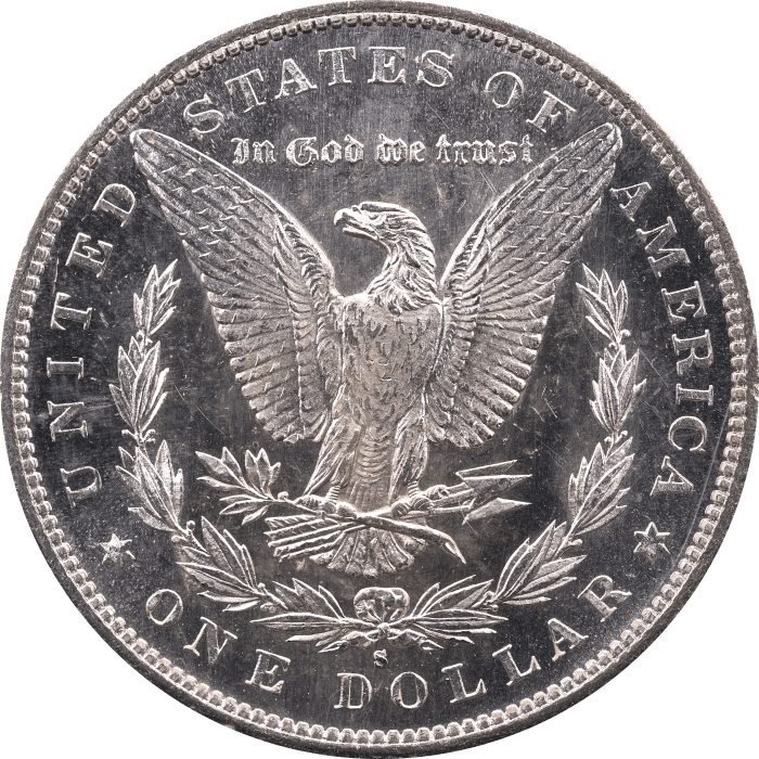 1880-S Morgan Dollar ($1) Rattler Reverse Image