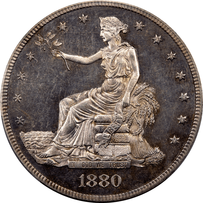 1880 Trade Dollar (T$1) Obverse Image