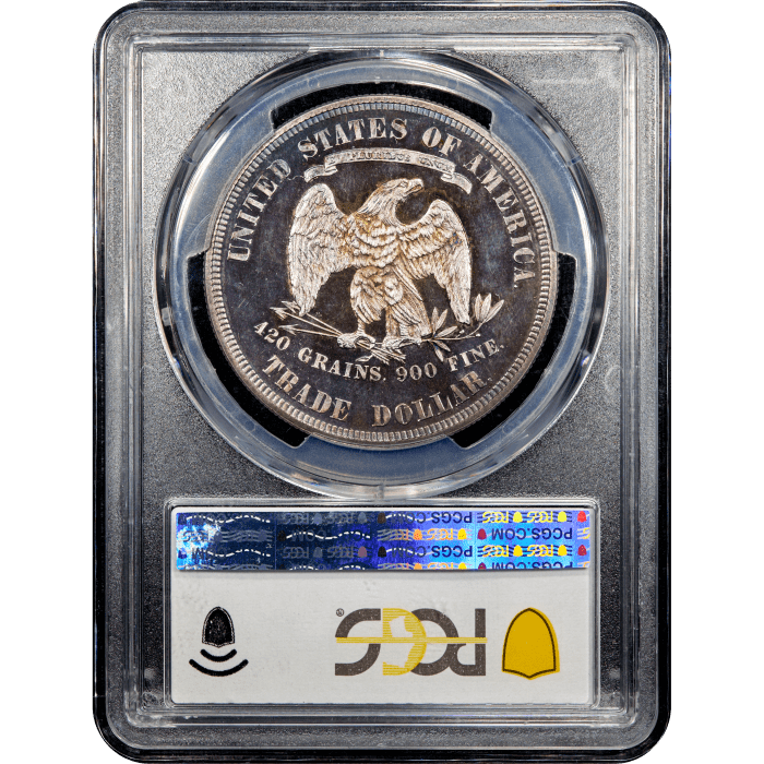 1880 Trade Dollar (T$1) Reverse Slab Image