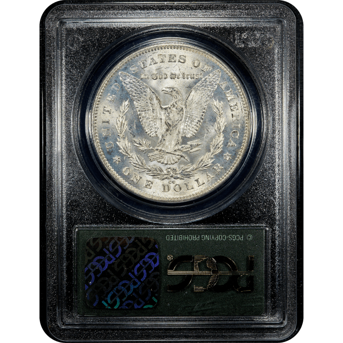 1880/79-CC Morgan Dollar ($1) Reverse of 1878 OGH SLAB Image