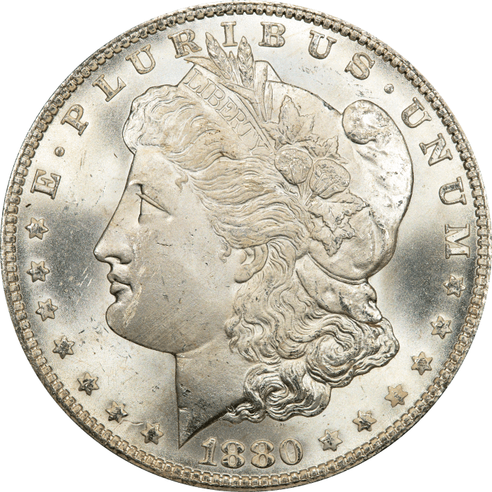 1880/79 Morgan Dollar ($1) Reverse of 1878 Obverse Image