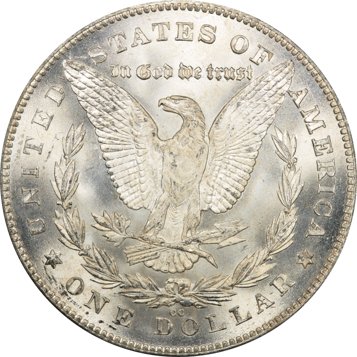 1880/79 Morgan Dollar ($1) Reverse of 1878 Reverse Image