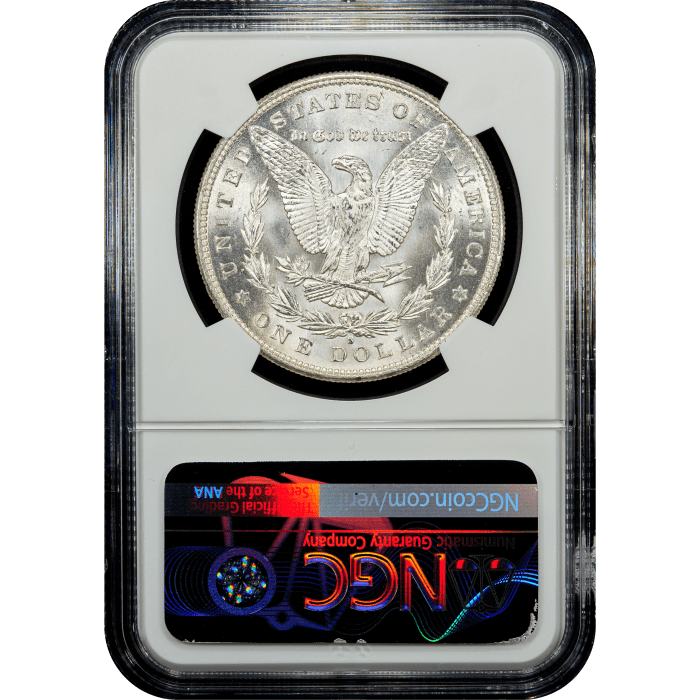1880/9-S Morgan Dollar ($1) VAM 11 0/9 Overdate Reverse Slab Image