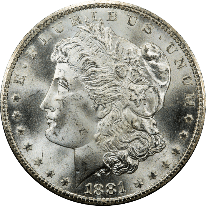 1881-CC GSA Morgan Dollar ($1) OBVERSE Image