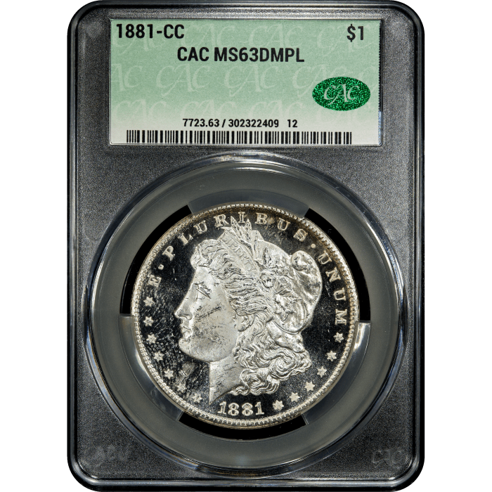 1881-CC Morgan Dollar ($1) Obverse Slab Image