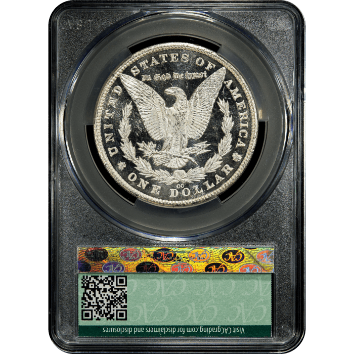 1881-CC Morgan Dollar ($1) Reverse Slab Image