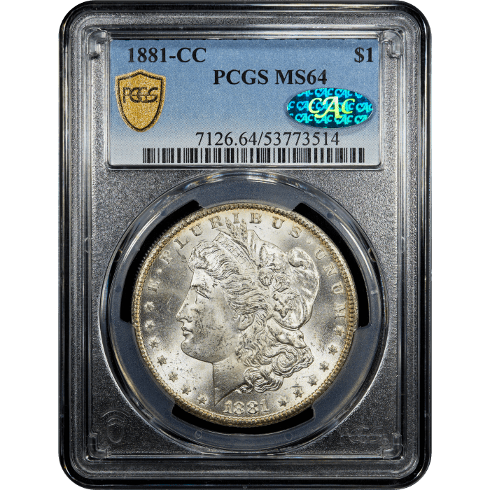 1881-CC Morgan Dollar ($1) SLAB Image