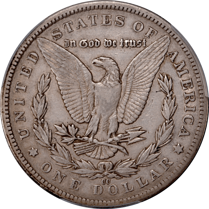 1881-CC Morgan Dollar ($1) REVERSE Image
