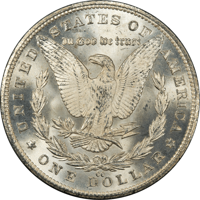 1881-CC Morgan Dollar ($1) Rattler REVERSE Image