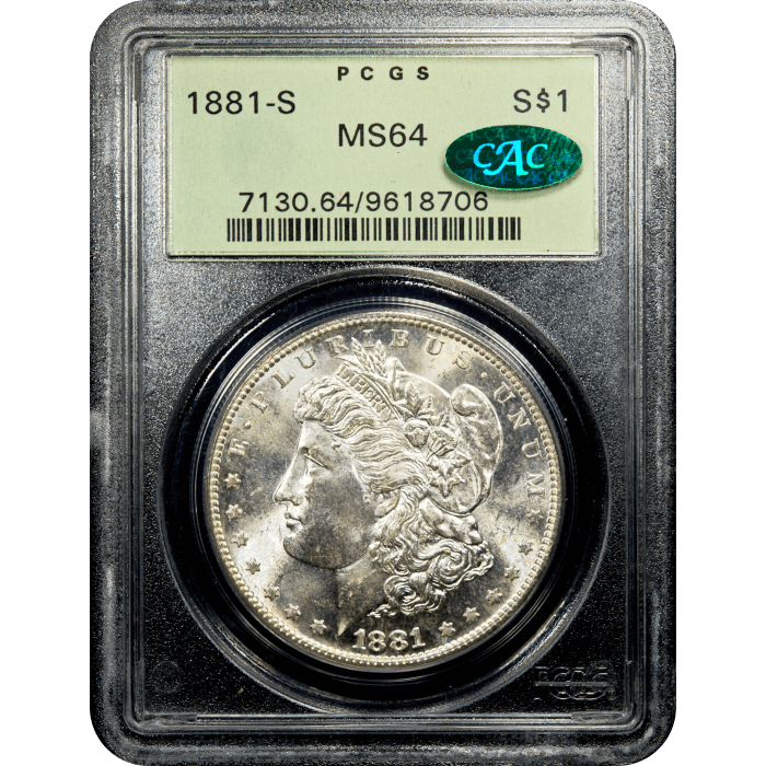 1881-S Morgan Dollar ($1) OGH Obverse Slab Image
