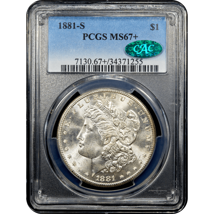 1881-S Morgan Dollar ($1) Obverse Slab Image