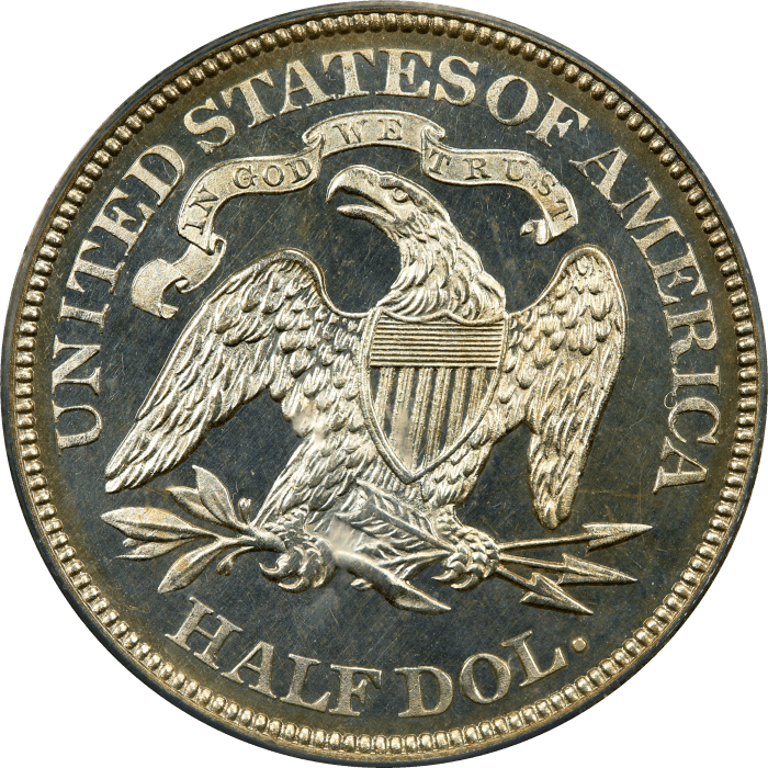 1881 Seated Liberty Half Dollar (50c) REVERSE Image