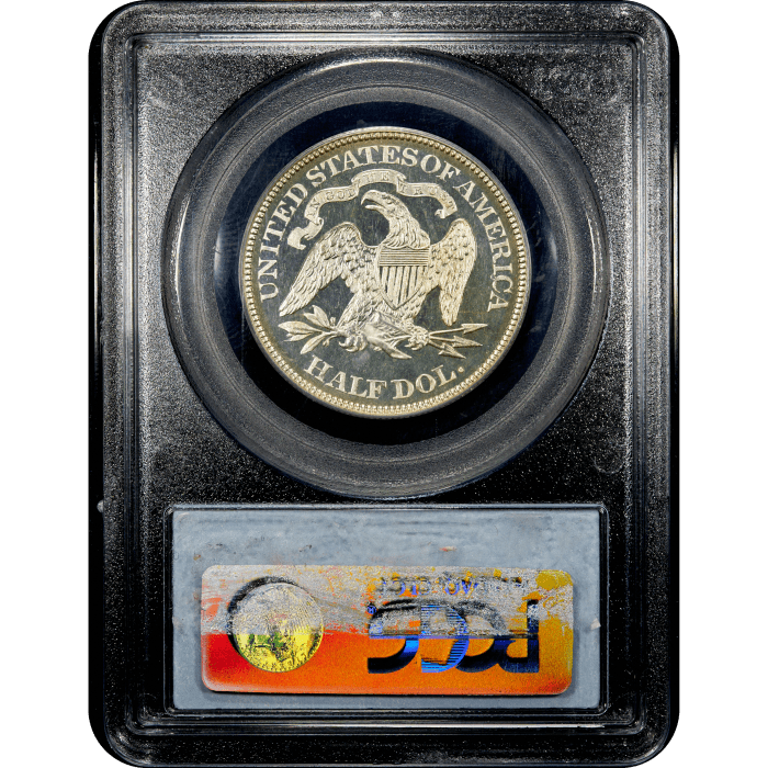 1881 Seated Liberty Half Dollar (50c) Reverse Slab Image