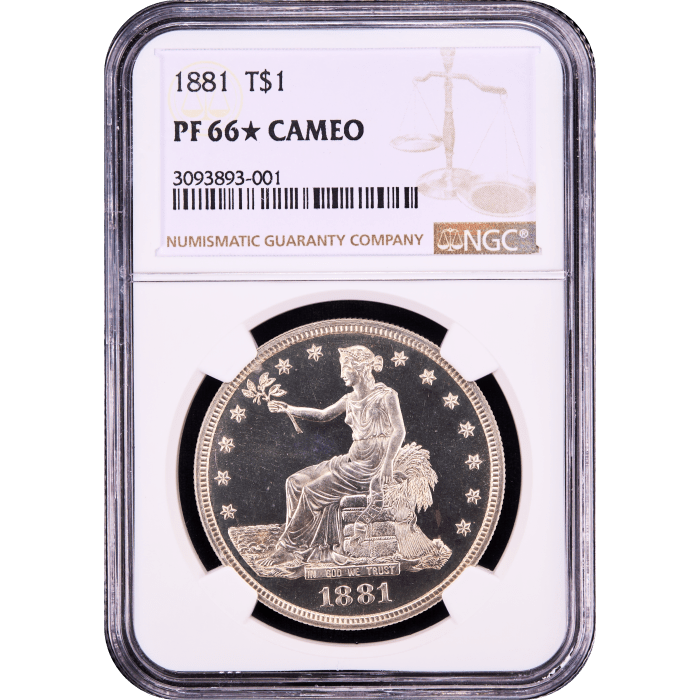 1881 Trade Dollar ($1) Obverse Slab Image