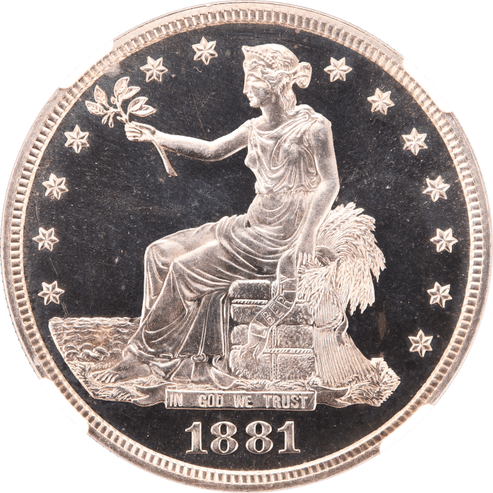1881 Trade Dollar ($1) Obverse Image