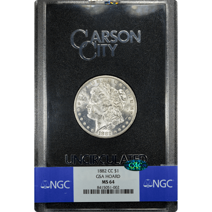 1882-CC GSA Morgan Dollar ($1) Obverse Slab Image