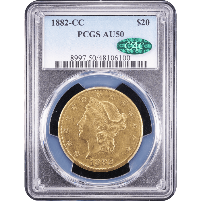 1882-CC Liberty Gold Double Eagle ($20) SLAB Image