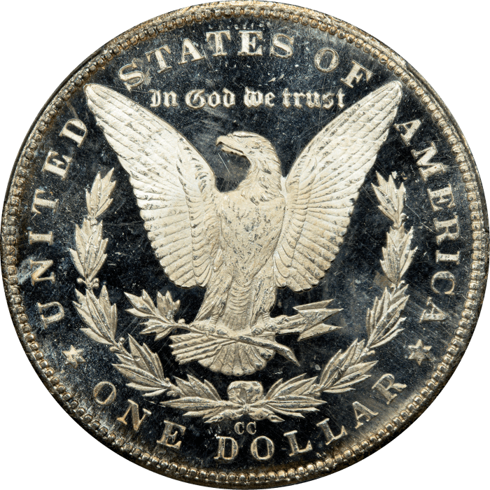 1882-CC Morgan Dollar ($1) REVERSE Image