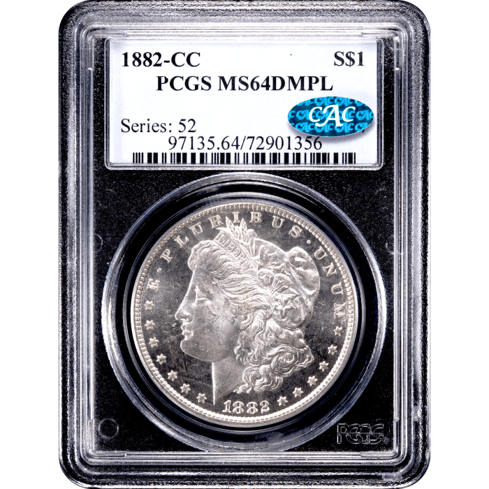 1882-CC Morgan Dollar ($1) Obverse Slab Image