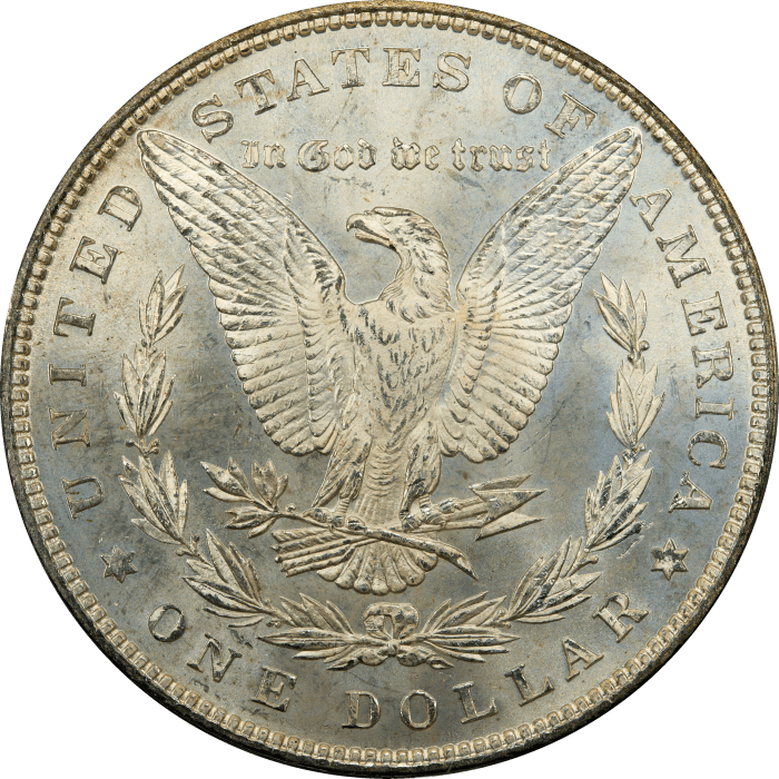 1882 Morgan Dollar ($1) OGH REVERSE Image