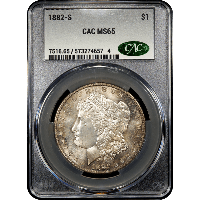 1882-S Morgan Dollar ($1) Obverse Slab Image