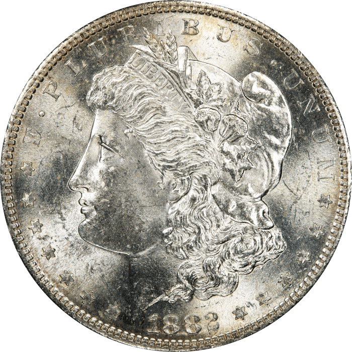 1882-S Morgan Dollar ($1) Rattler OBVERSE Image