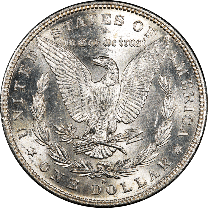 1882-S Morgan Dollar ($1) Rattler REVERSE Image