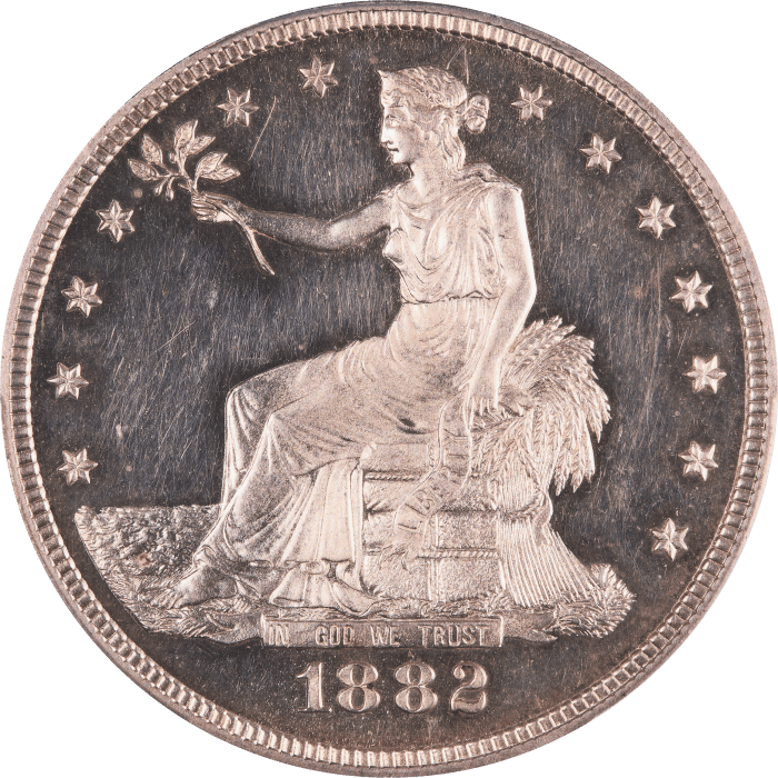 1882 Trade Dollar ($1) Obverse Image