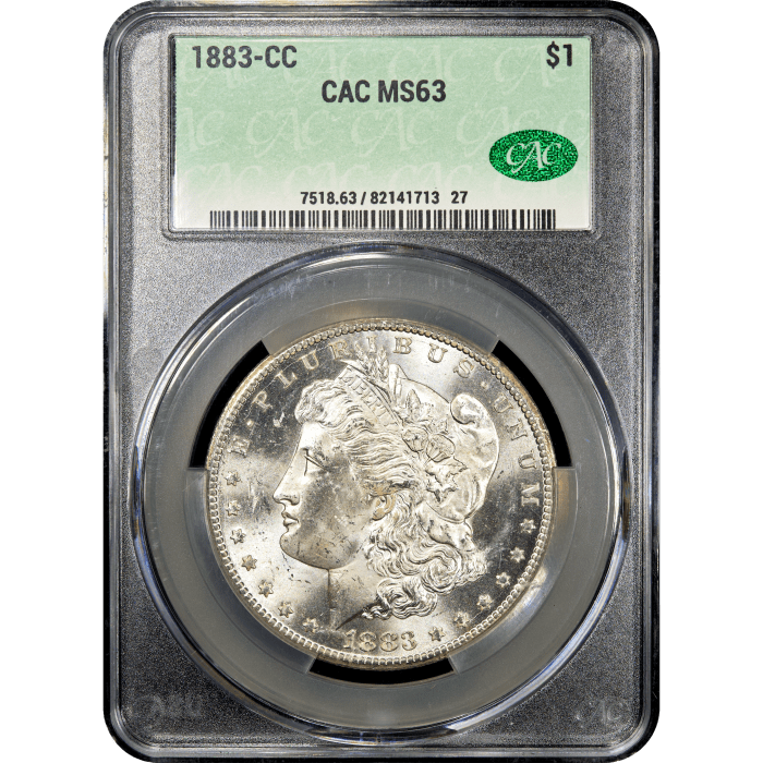 1883-CC Morgan Dollar ($1) Obverse Slab Image