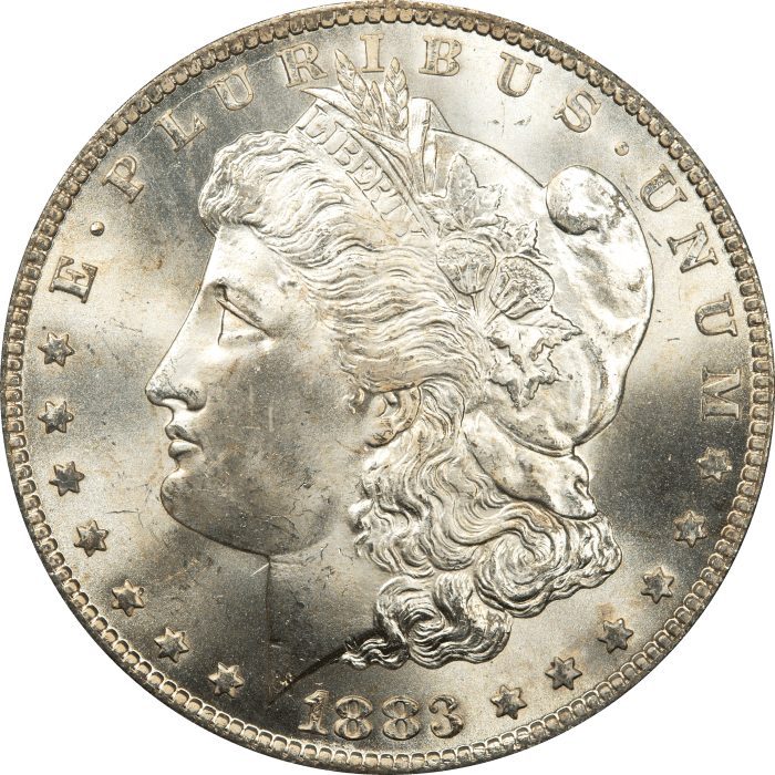 1883-CC Morgan Dollar Obverse Image