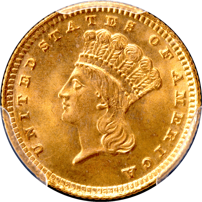 1883 Gold Dollar ($1) OBVERSE Image