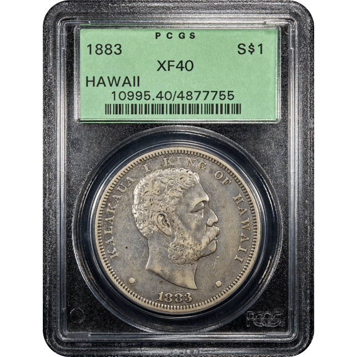 1883 Hawaii Dollar ($1) Obverse Slab Image