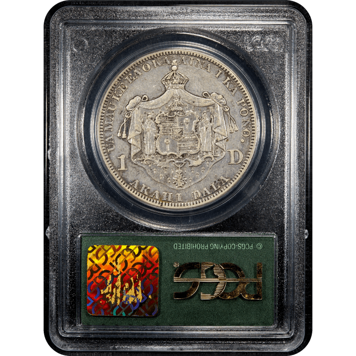 1883 Hawaii Dollar ($1) Reverse Slab Image