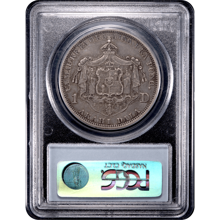 1883 Hawaii Dollar ($1) Reverse Slab Image