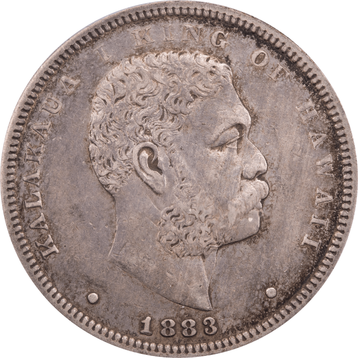 1883 Hawaii Half Dollar (50c) Obverse Image