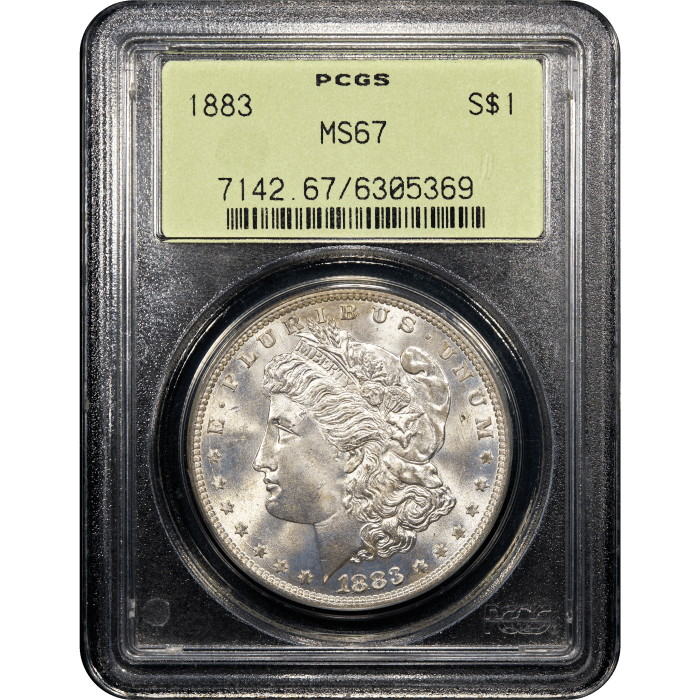 1883 Morgan Dollar ($1) OGH Obverse Slab Image