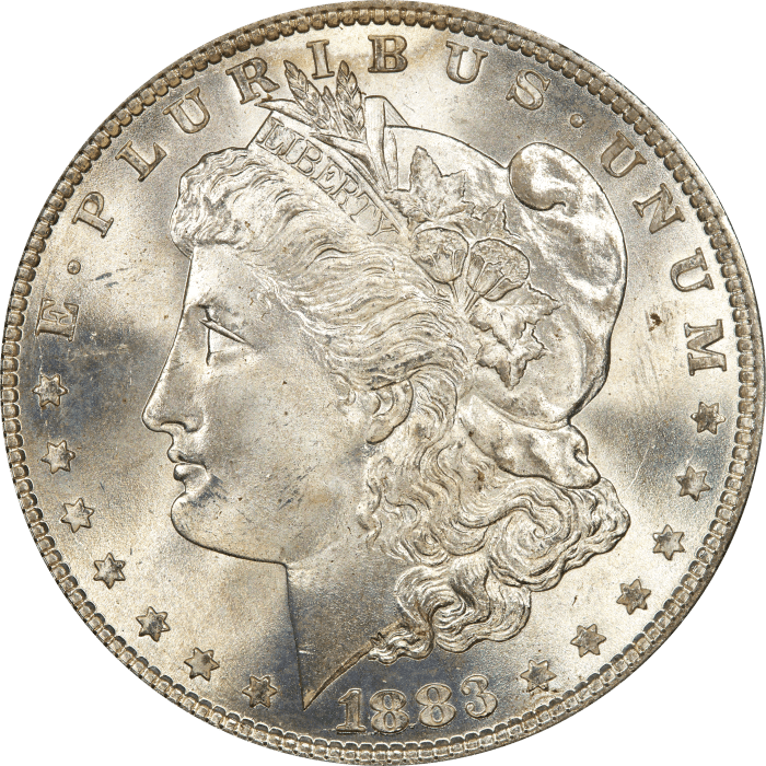 1883 Morgan Dollar ($1) OGH Obverse Image