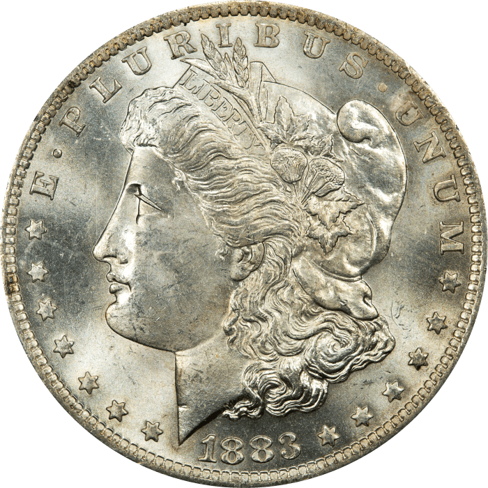 1883-O Morgan Dollar ($1) Rattler Obverse Image