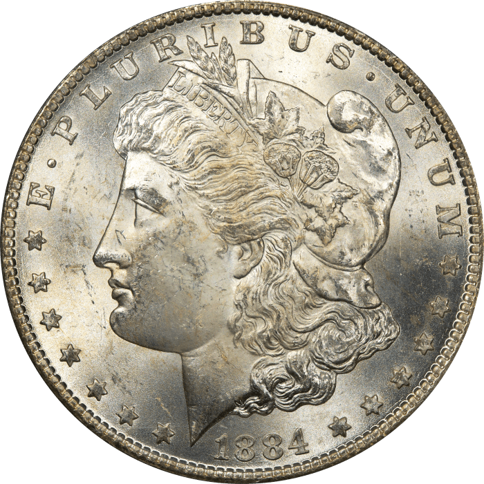 1884-CC Morgan Dollar ($1) OGH Obverse Image