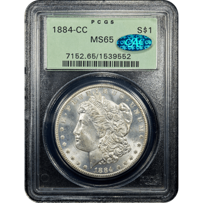 1884-CC Morgan Dollar ($1) OGH SLAB Image