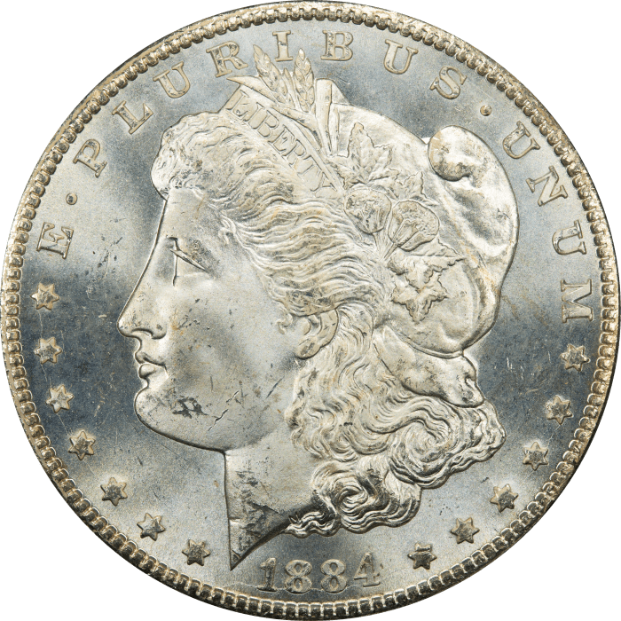 1884-CC Morgan Dollar ($1) OGH OBVERSE Image