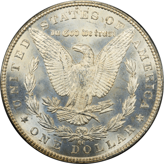 1884-CC Morgan Dollar ($1) OGH REVERSE Image