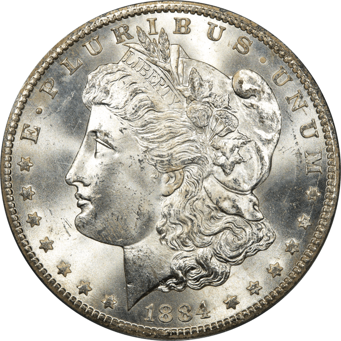 1884-CC Morgan Dollar ($1) OGH Obverse Image