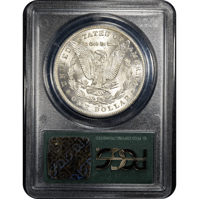 1884-CC Morgan Dollar ($1) OGH Reverse Slab Image