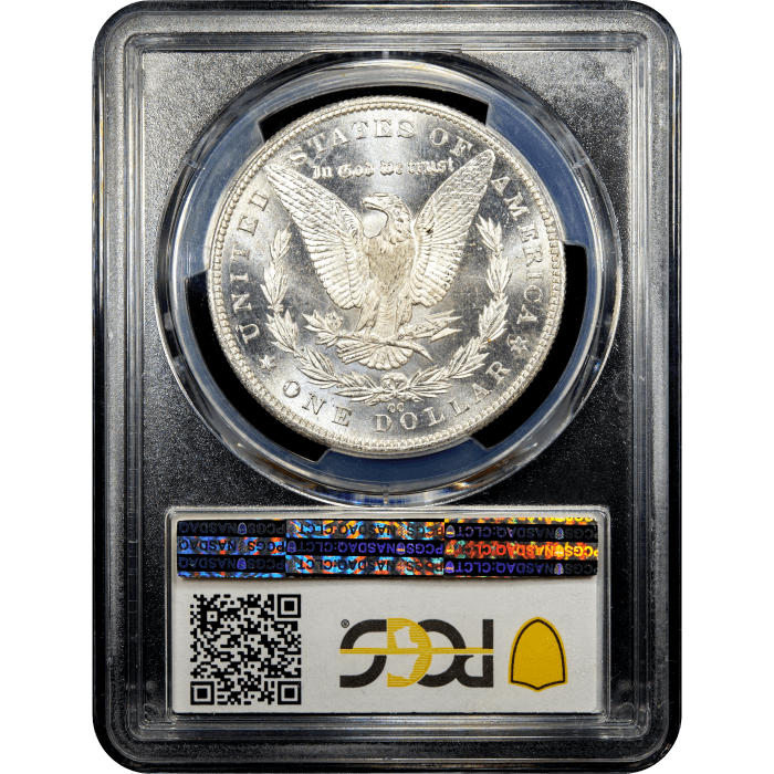 1884-CC Morgan Dollar ($1) Reverse Slab Image